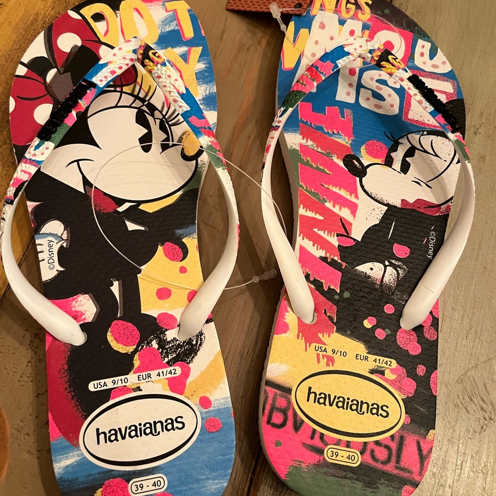 Minnie Mouse havaiana flip flops